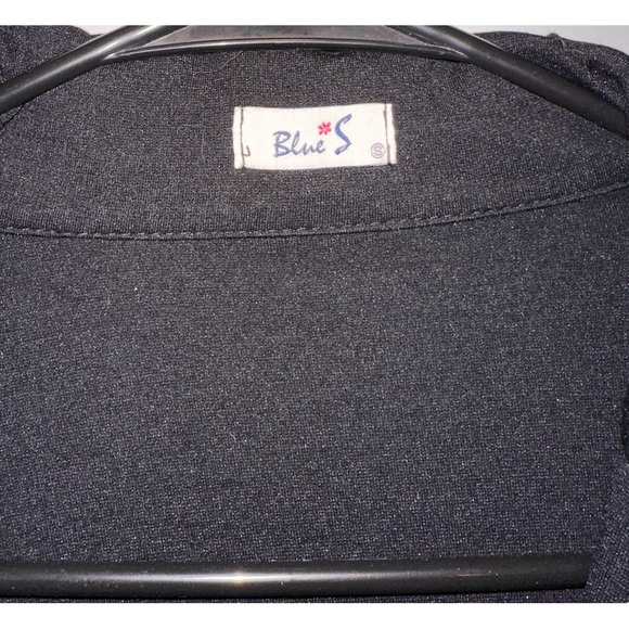 Blue S Black & Gold Buttoned Blazer Jacket - Picture 14 of 14